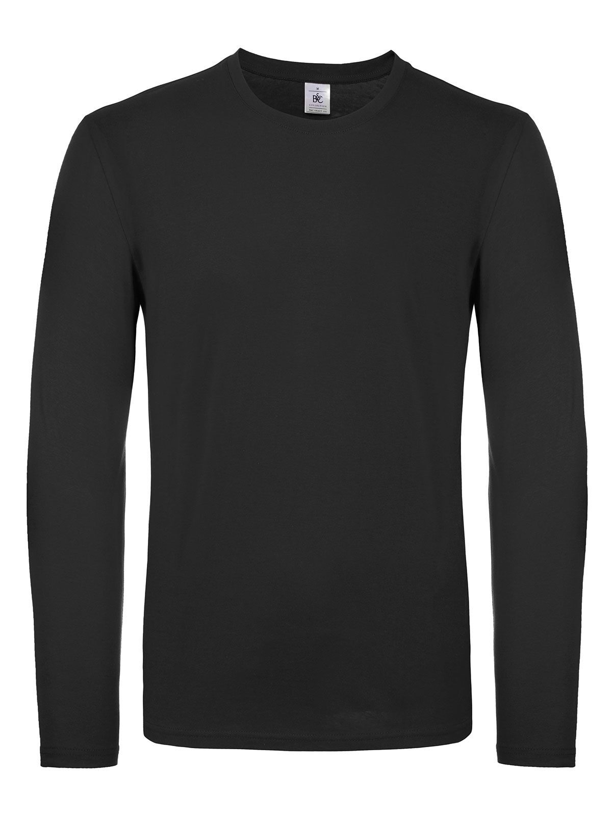 Herren-T-Shirt #E150 Langarm - BL002 - Schwarz