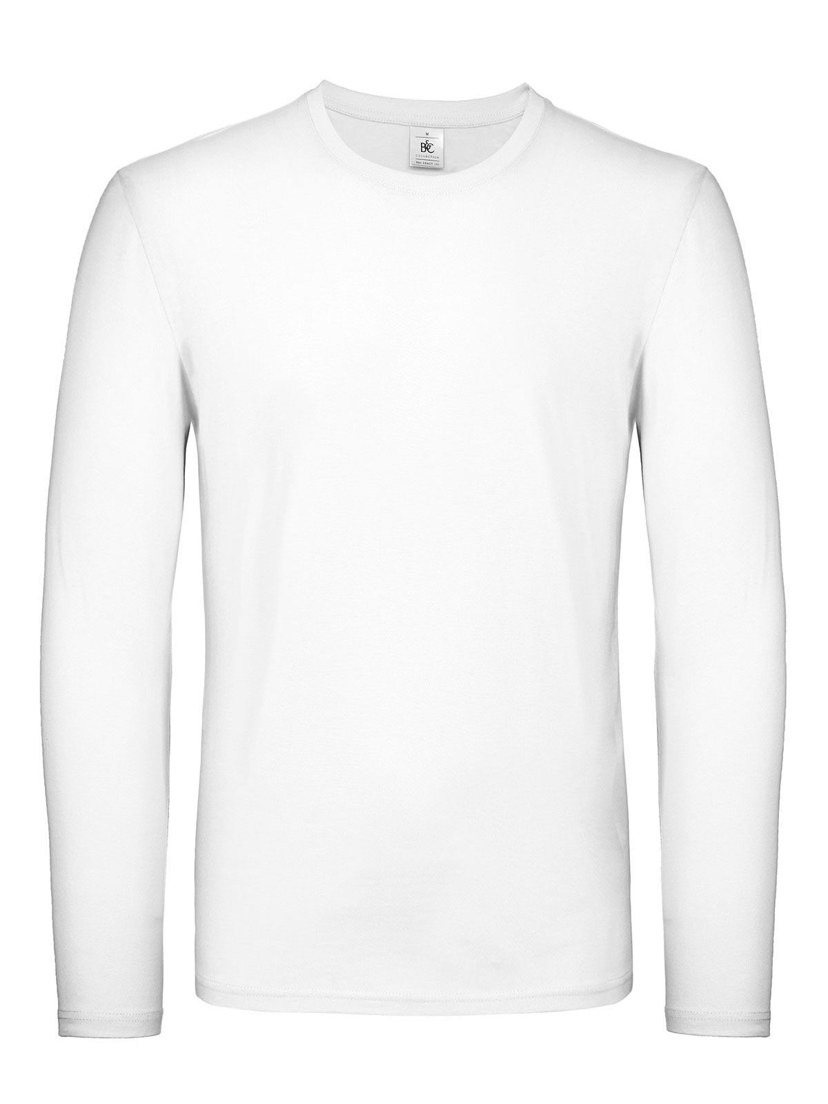 Herren-T-Shirt #E150 Langarm - WH001 - Weiß