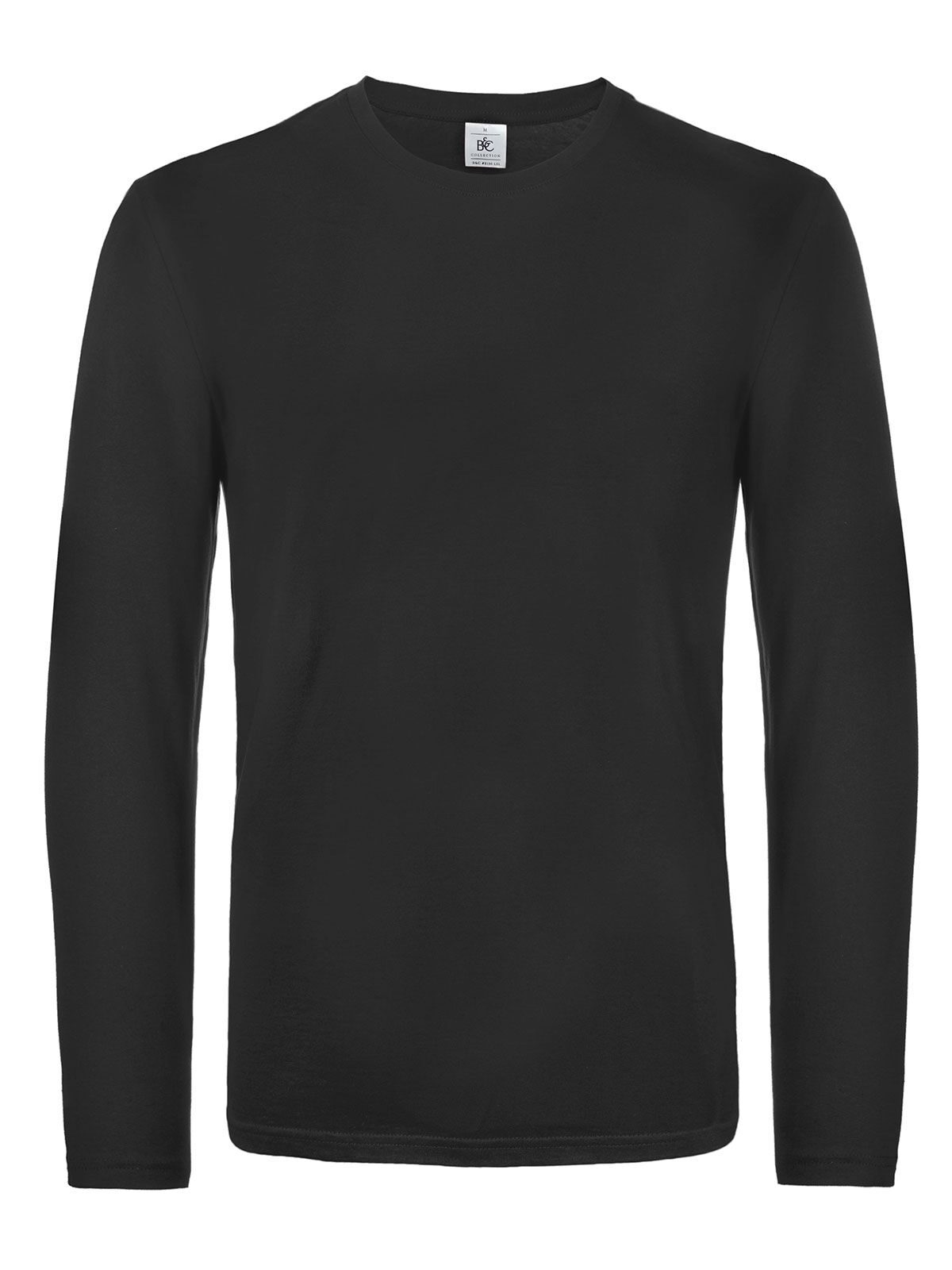 Herren-T-Shirt #E190 Langarm - BL002 - Schwarz