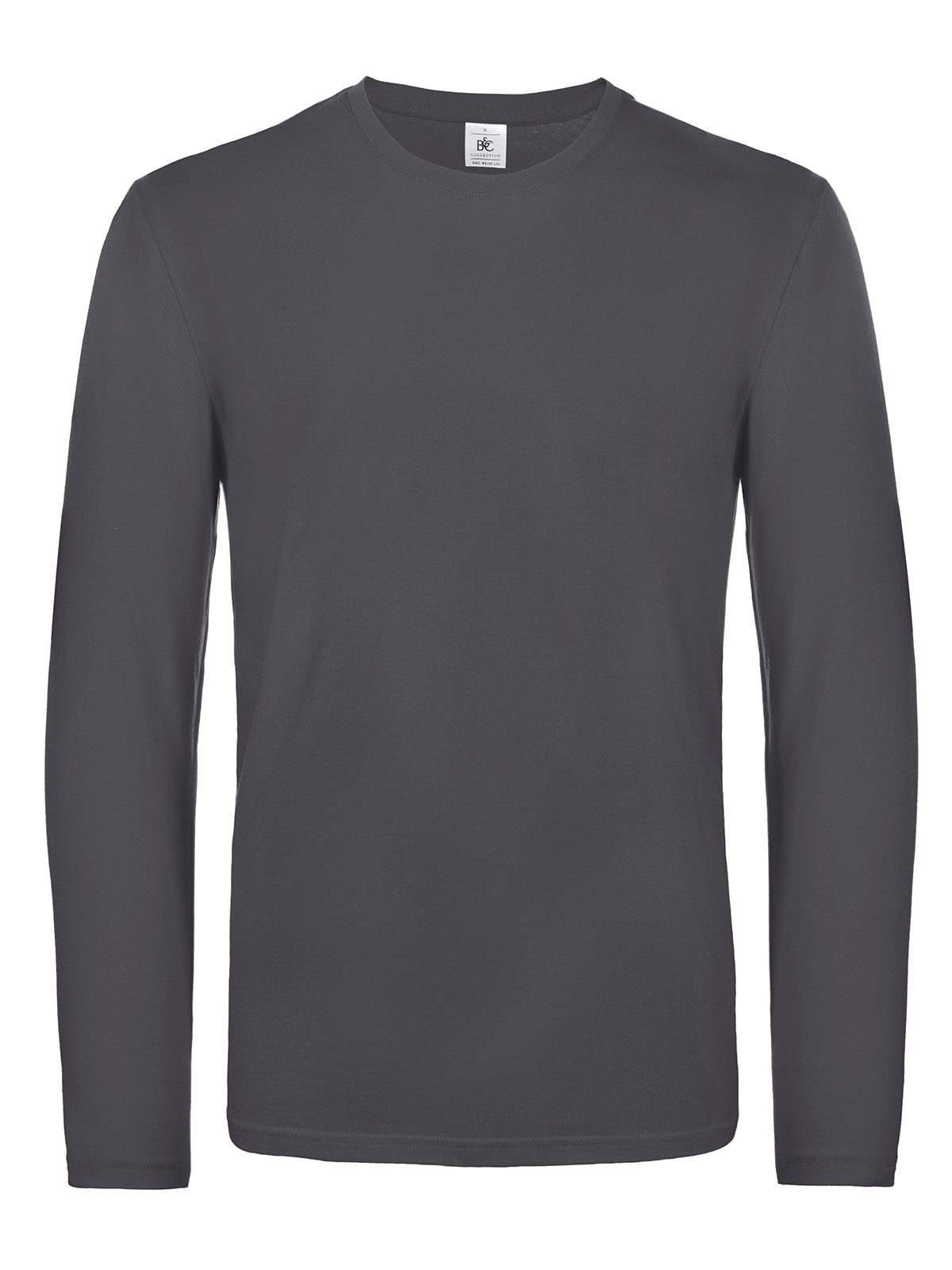 Herren-T-Shirt #E190 Langarm - DG670 - Dunkelgrau
