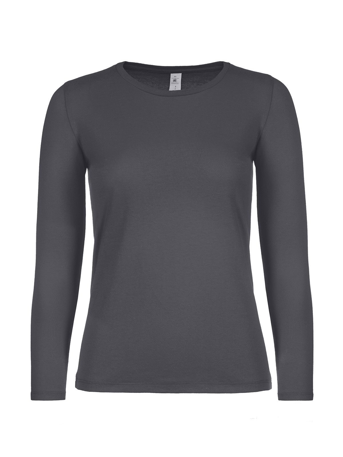 Damen-T-Shirt #E150 Langarm - DG670 - Dunkelgrau