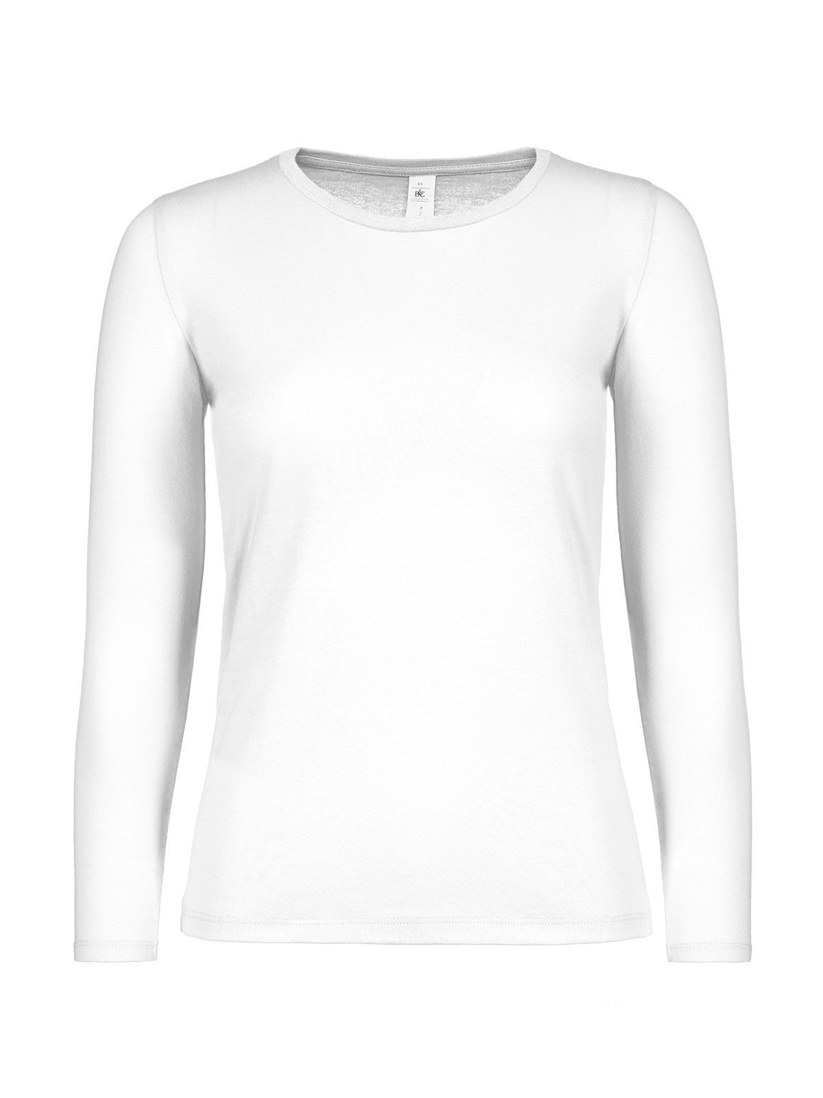 Damen-T-Shirt #E150 Langarm - WH001 - Weiß
