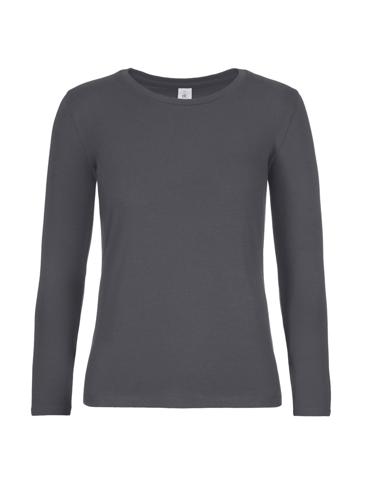 Damen-T-Shirt #E190 Langarm - DG670 - Dunkelgrau