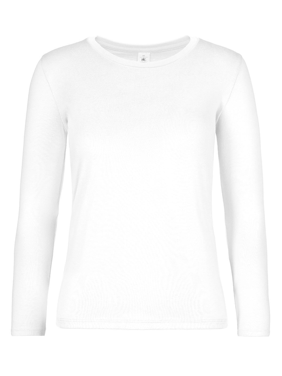 Damen-T-Shirt #E190 Langarm - WH001 - Weiß