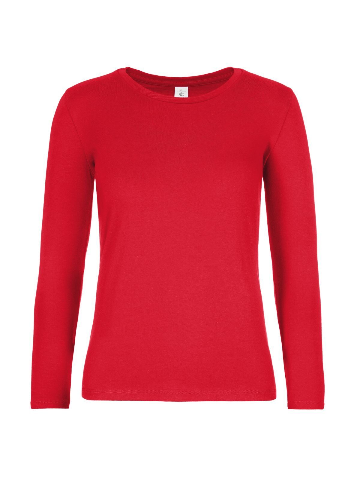 Damen-T-Shirt #E190 Langarm - RE004 - Rot