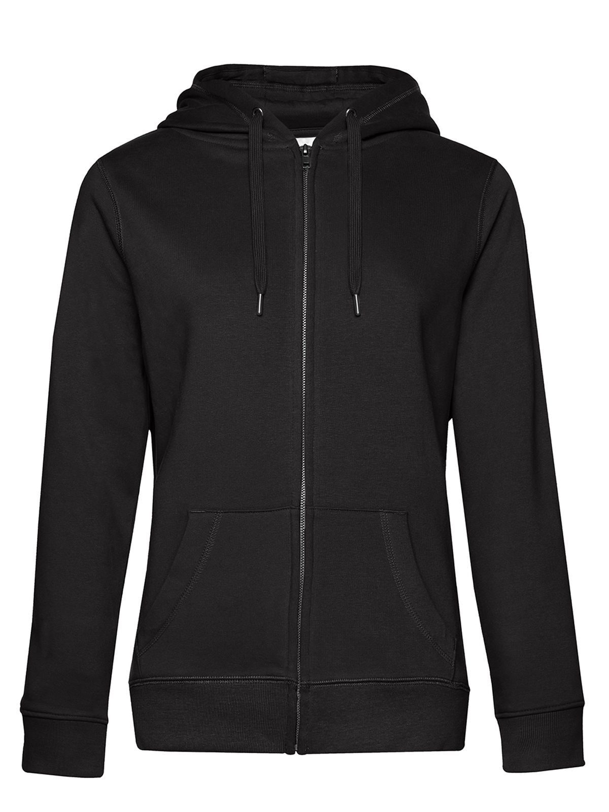 QUEEN Kapuzenjacke mit Reißverschluss_° - BP005 - Schwarz Rein