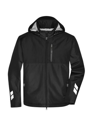 Wattierte Hardshell-Arbeitsjacke - BLBL - BLBL – Schwarz – Schwarz