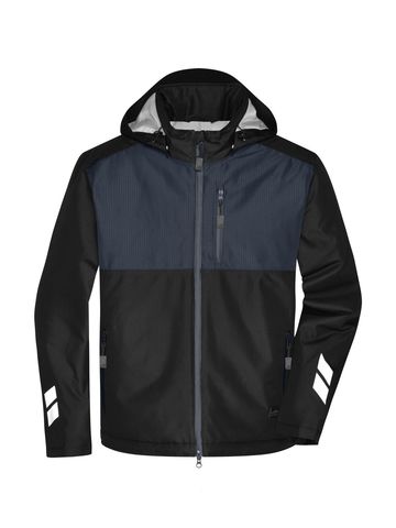 Wattierte Hardshell-Arbeitsjacke - BLCB - Schwarzkohlenstoff