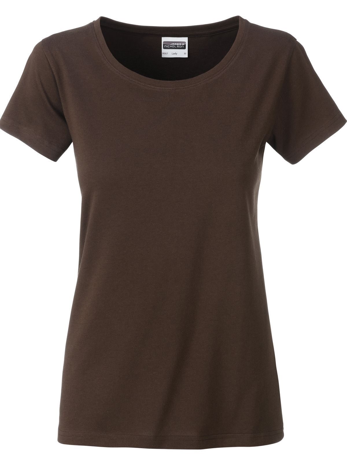 Basic-T-Shirt für Damen - BR- BRAUN