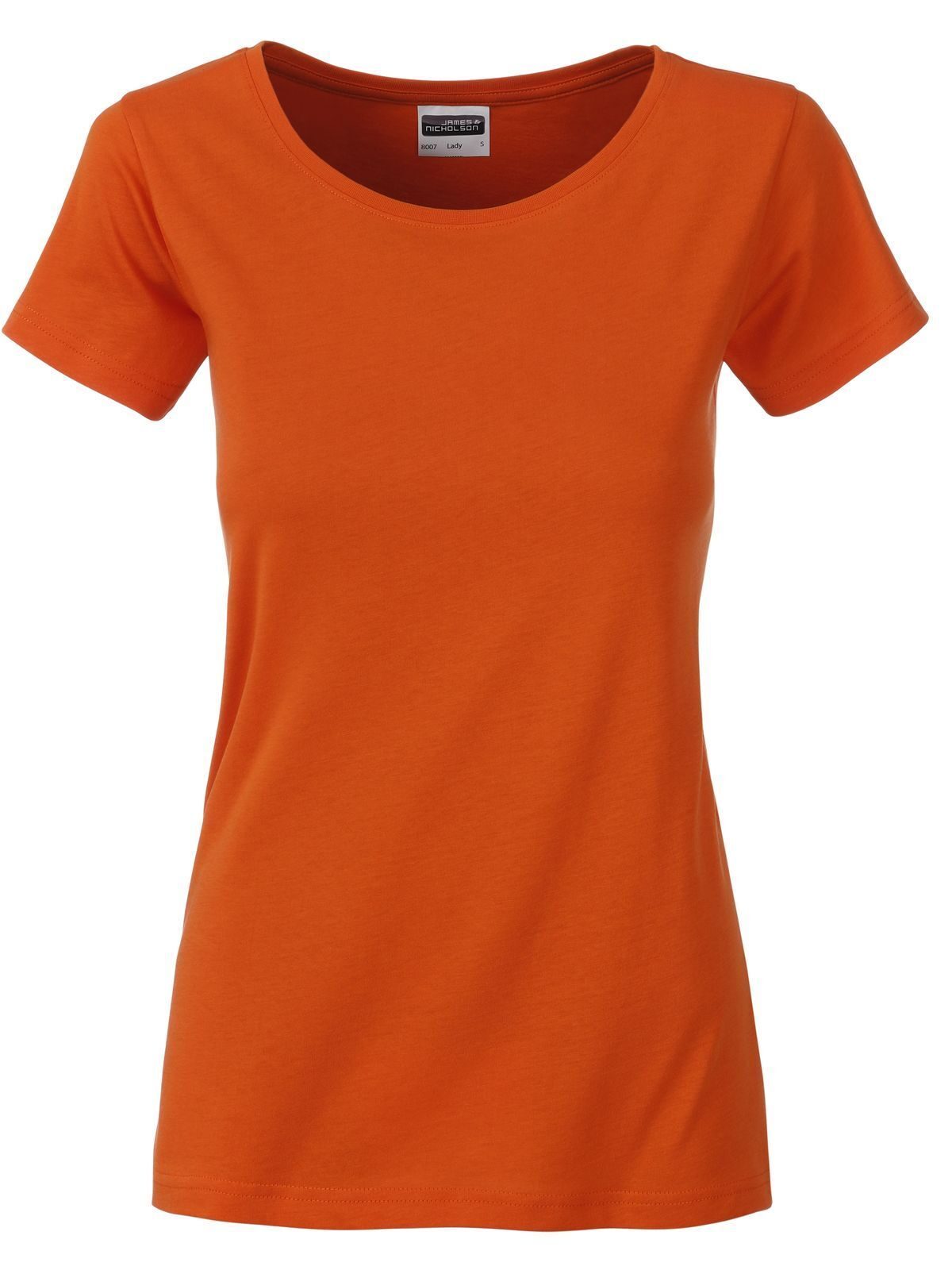 Basic-T-Shirt für Damen - DOR – DUNKELORANGE