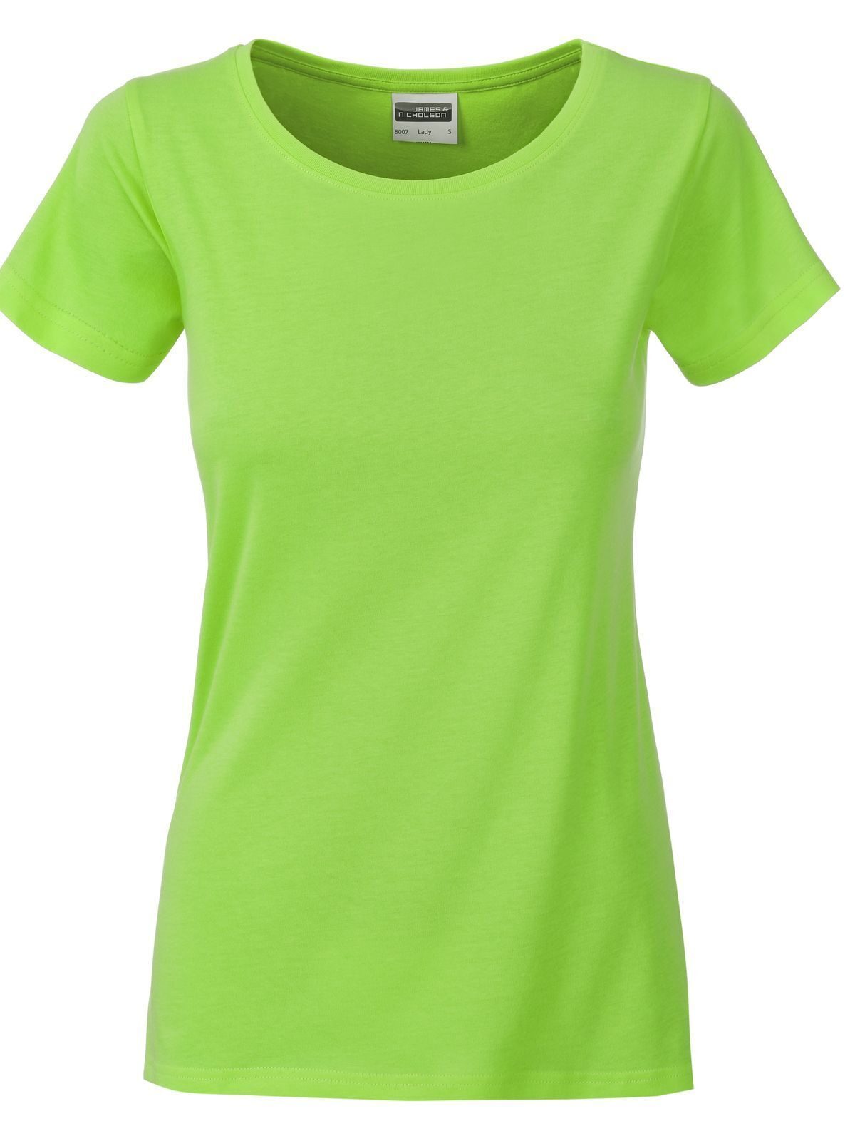 Basic-T-Shirt für Damen - LIM- LIMETTENGRÜN
