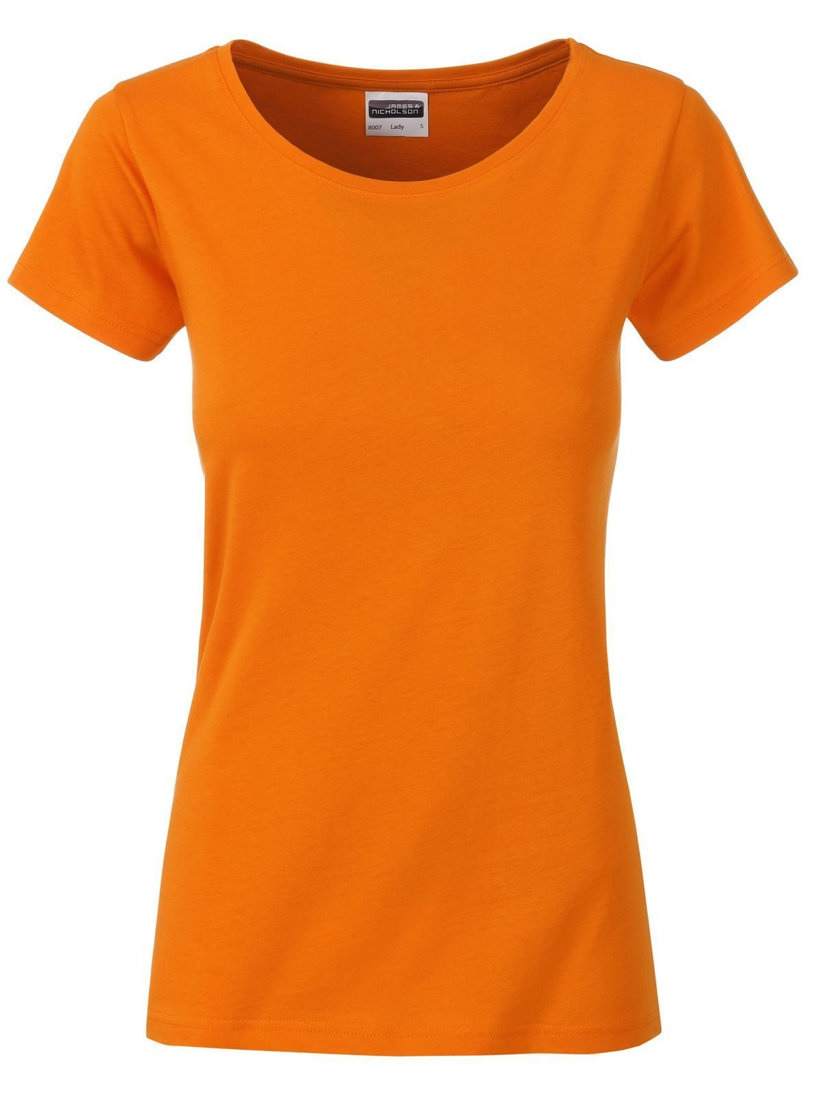 Basic-T-Shirt für Damen - OR- ORANGE