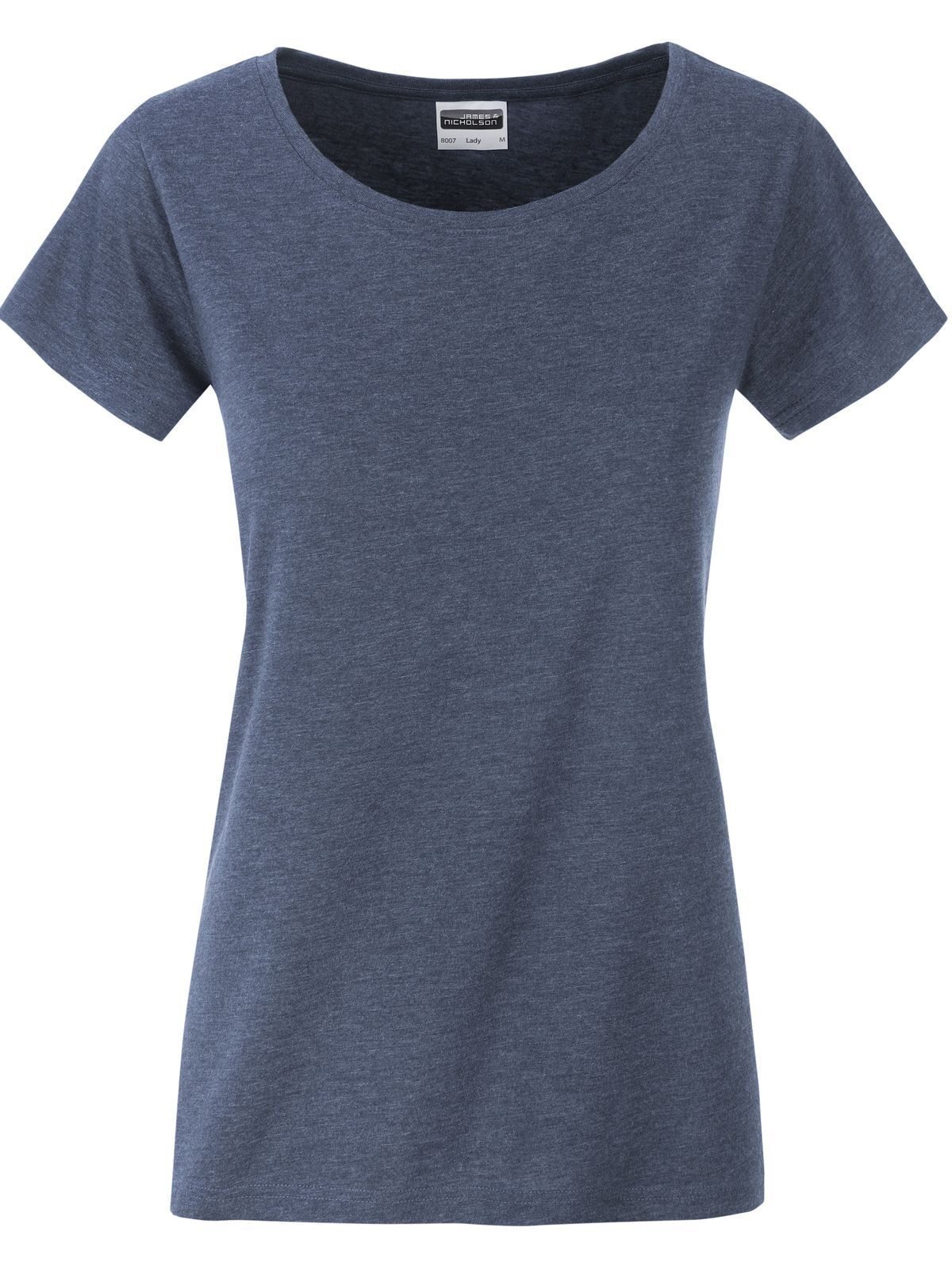 Basic-T-Shirt für Damen - LDEME - LIGHT DENIM MELANGE