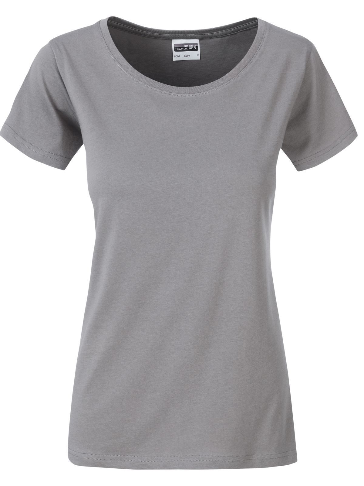 Basic-T-Shirt für Damen - STEGR - STAHLGRAU