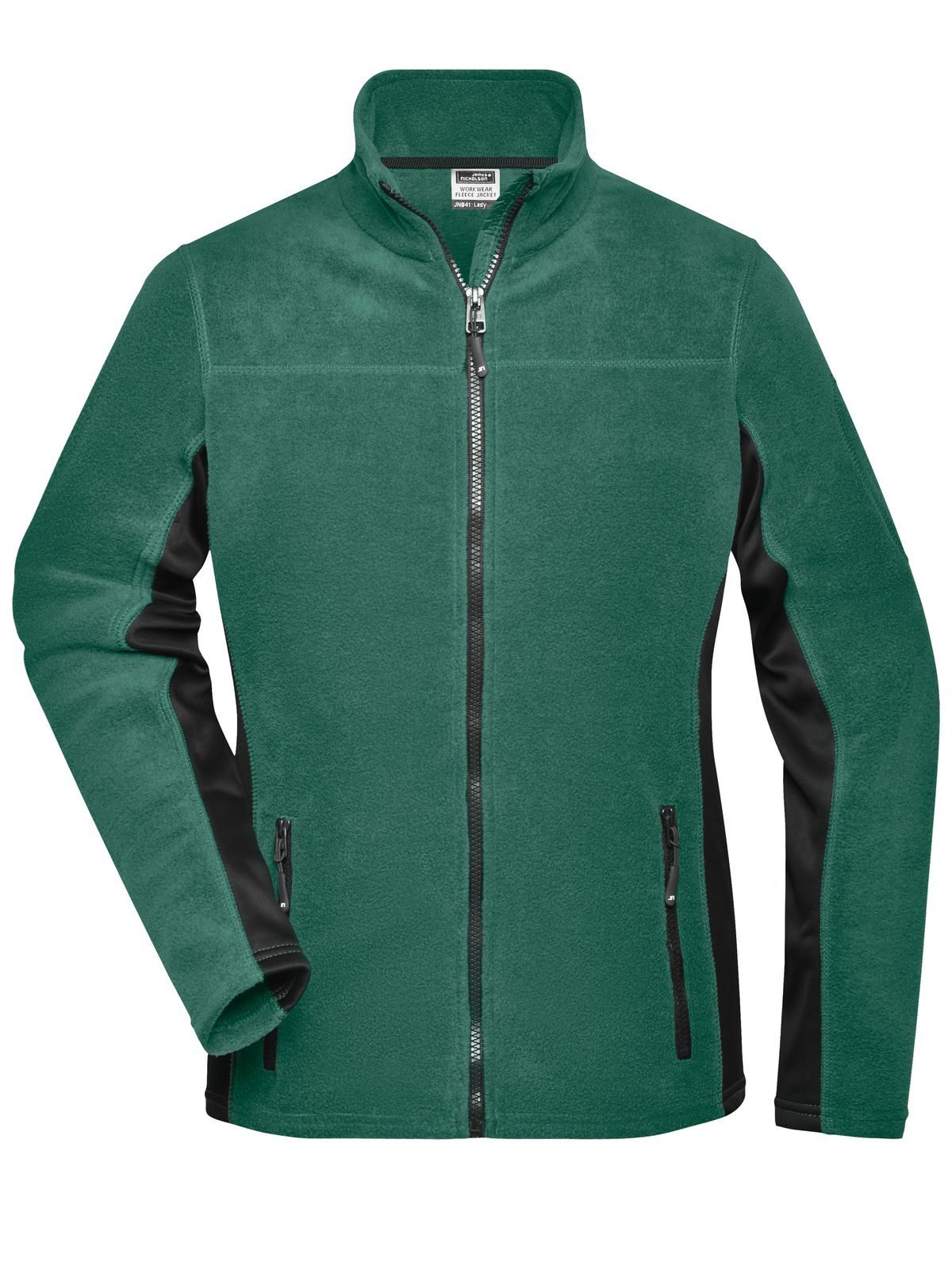 Damen Arbeits-Fleecejacke STRONG - DGRBL - Dunkelgrün-Schwarz