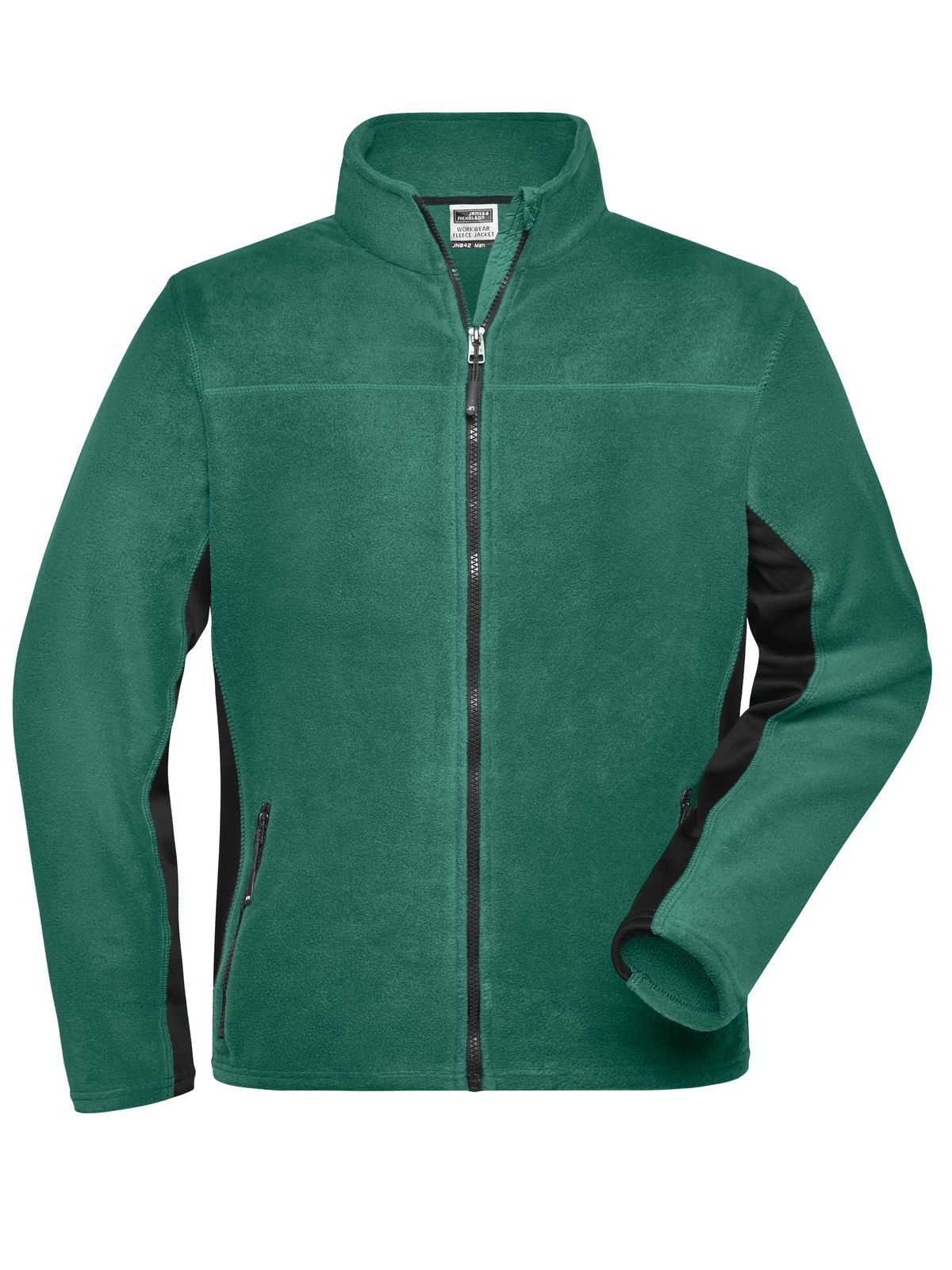 Herren Arbeits-Fleecejacke STRONG - DGRBL - Dunkelgrün-Schwarz