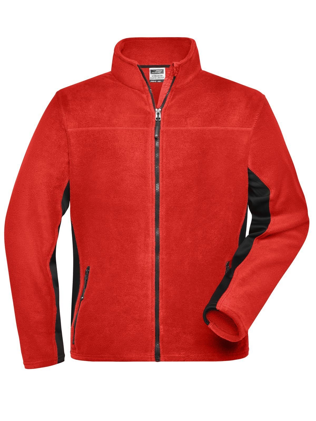 Herren Arbeits-Fleecejacke STRONG - RDBL - Rot-Schwarz