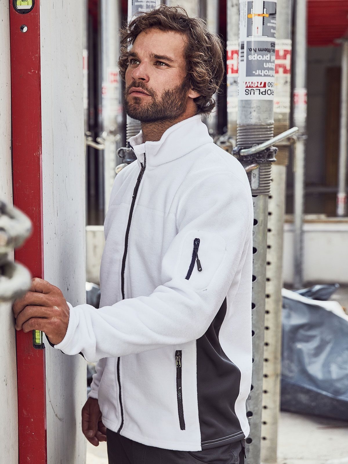 Herren Arbeits-Fleecejacke STRONG