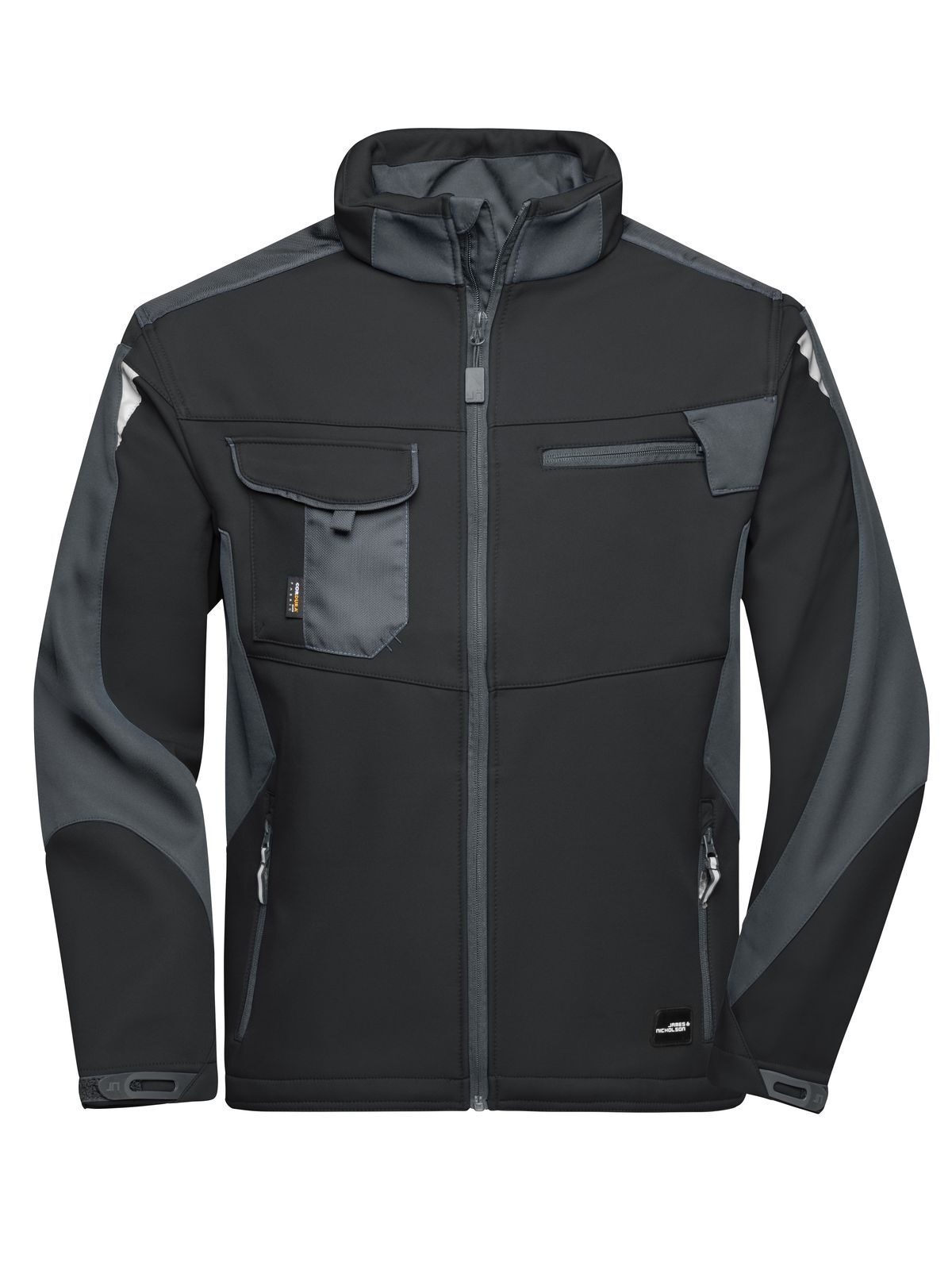 Arbeits-Softshelljacke -ROBUST- - BLCB - SCHWARZKOHLENSTOFF