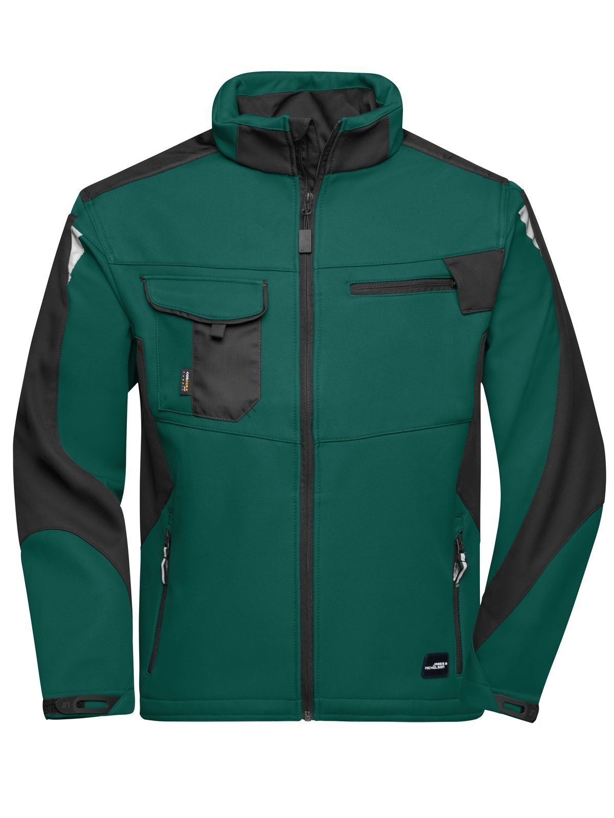 Arbeits-Softshelljacke -ROBUST- - DGRBL - Dunkelgrün-Schwarz