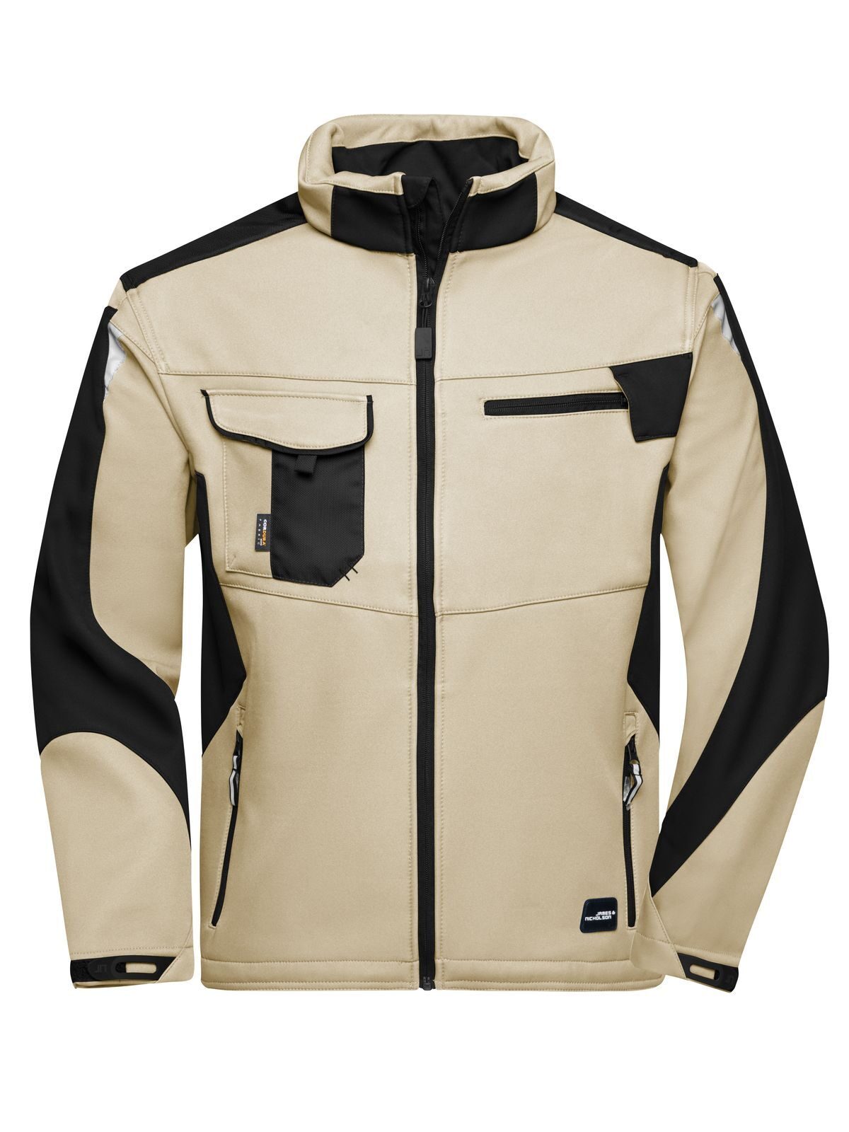 Arbeits-Softshelljacke -ROBUST- - STBL - STONE-BLACK
