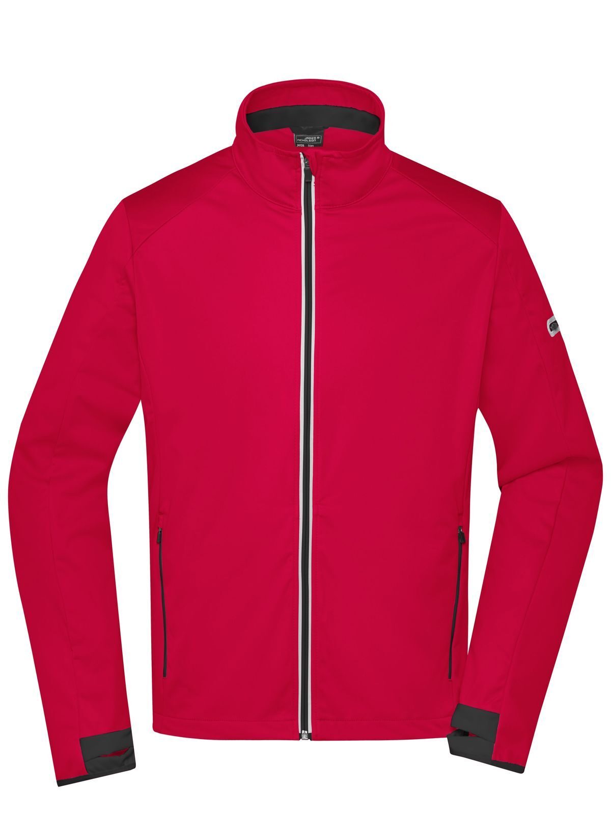 Softshell-Sportjacke für Herren - LRDBL - HELLROT-SCHWARZ