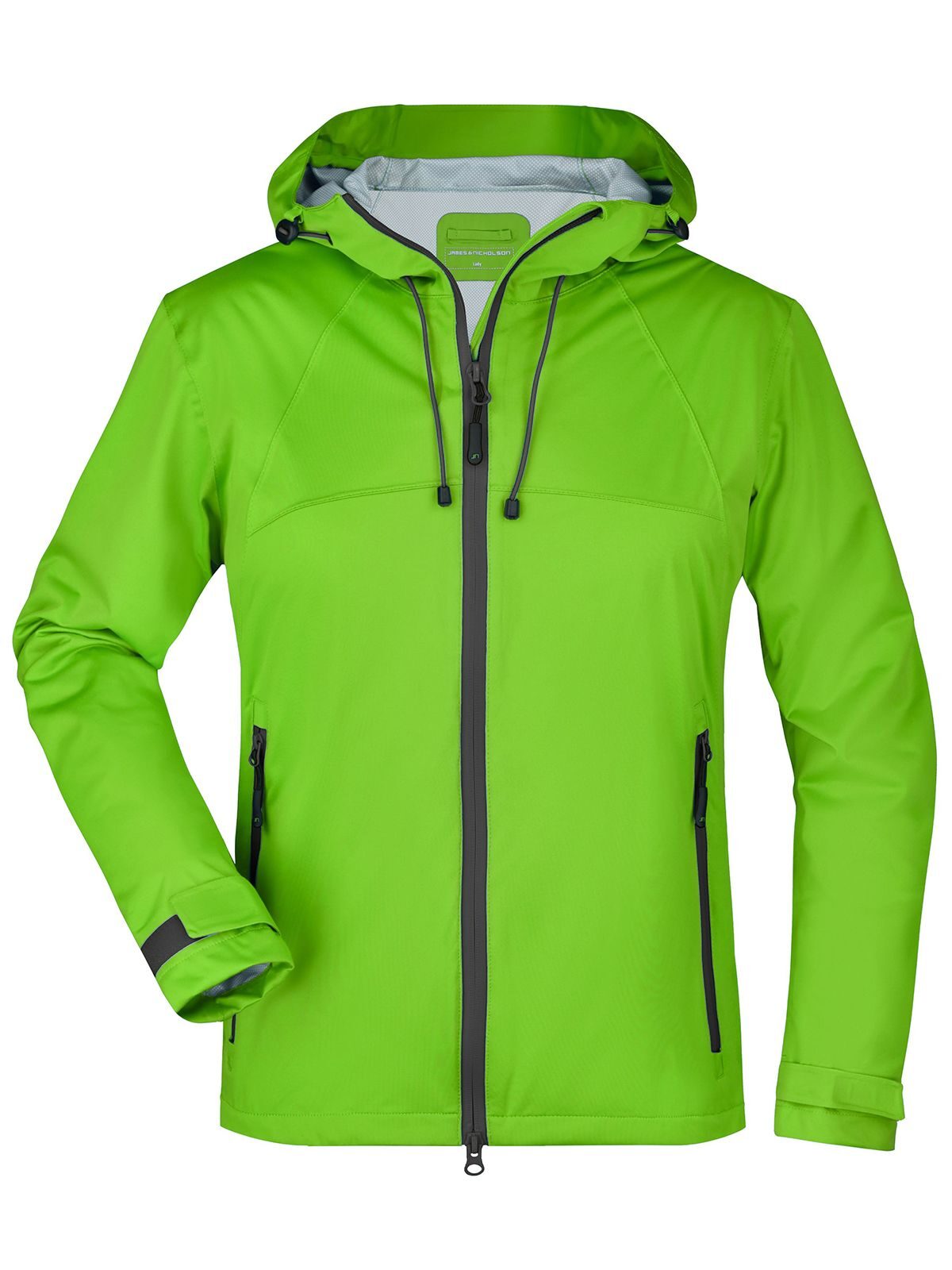 Damen-Outdoorjacke - SPGRIRG - FRÜHLINGSGRÜN-EISENGRAU