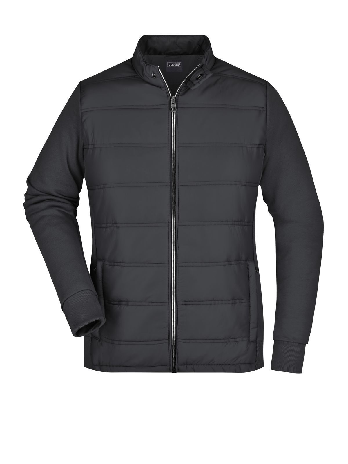Damen-Hybrid-Sweatjacke - BL - BL – Schwarz