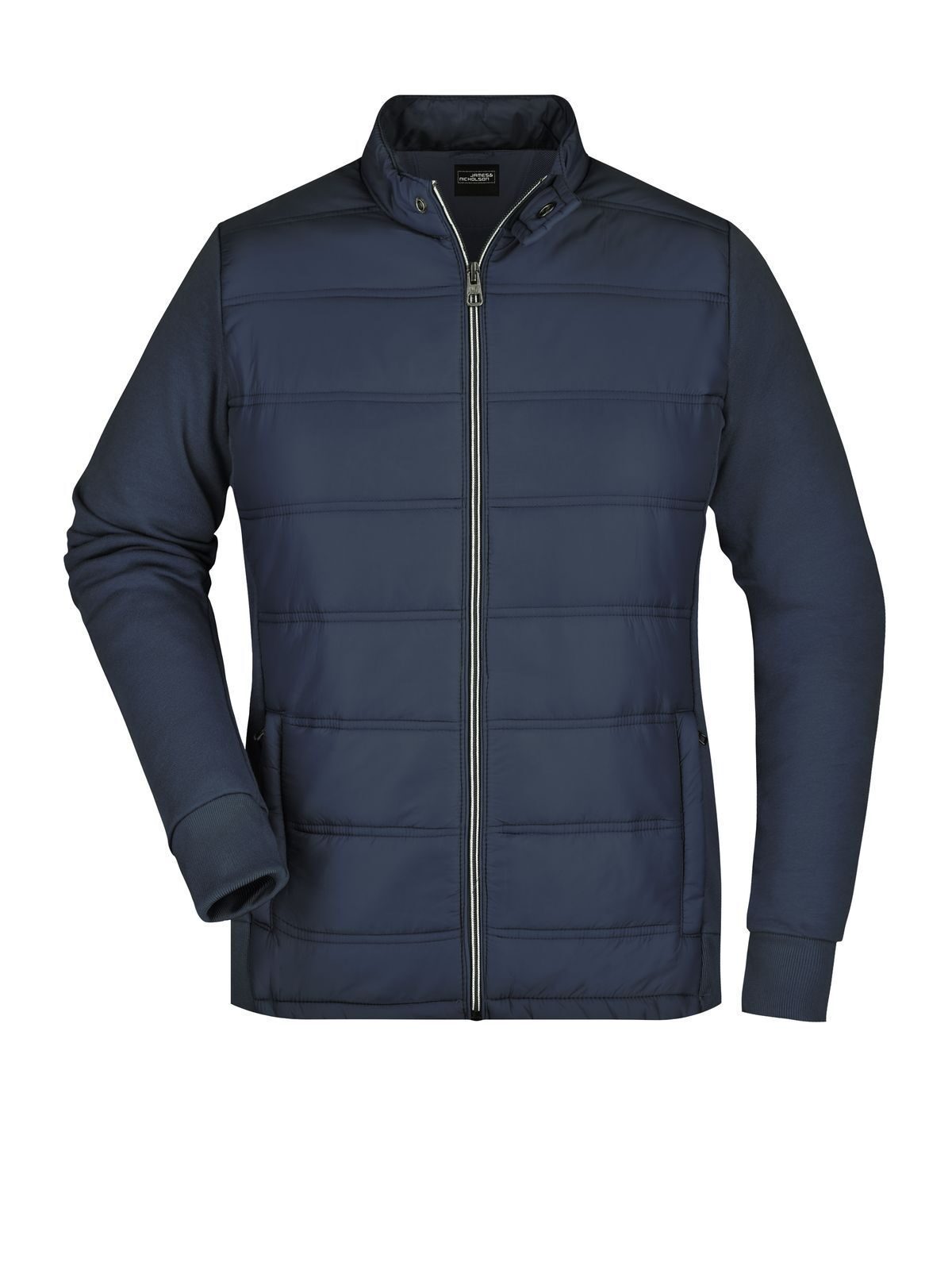 Damen-Hybrid-Sweatjacke - NY - New York - Marine