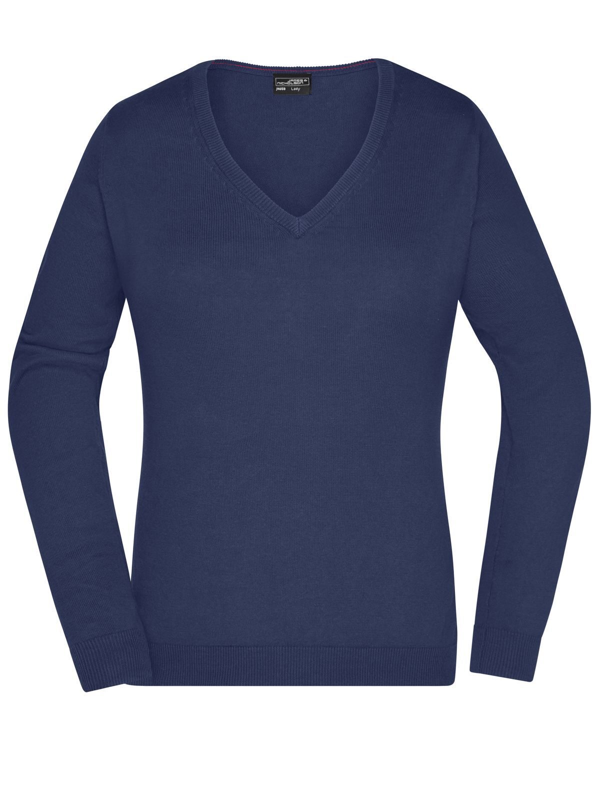 Damen-Pullover mit V-Ausschnitt - NY - New York - Marine