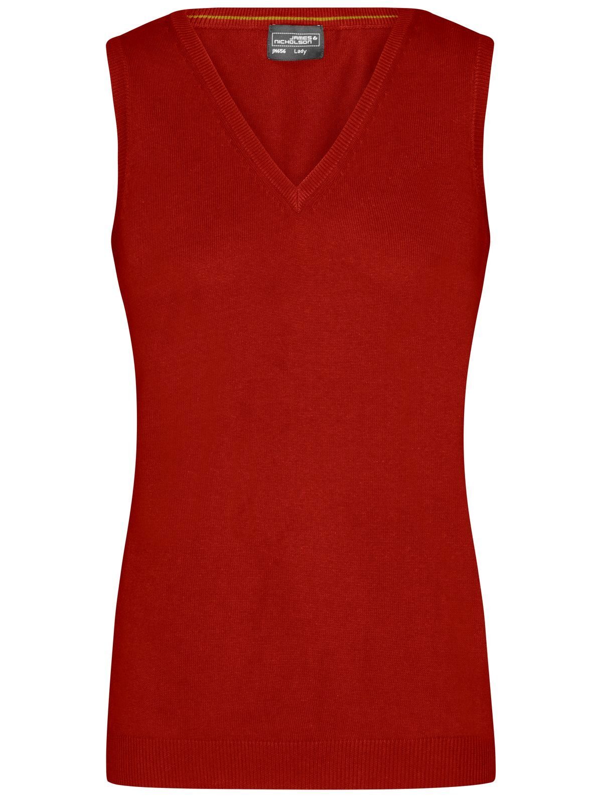 Damen-Pullover mit V-Ausschnitt - BO - Bordeaux