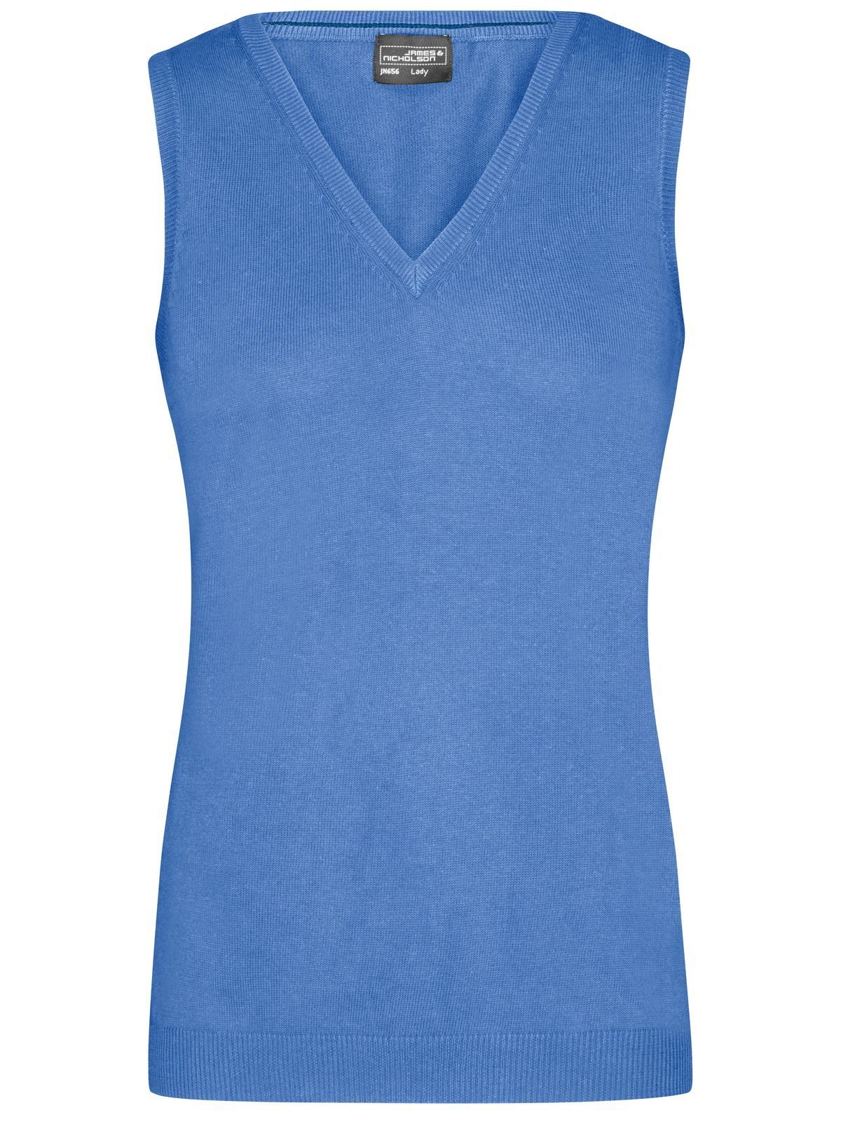 Damen-Pullover mit V-Ausschnitt - GLBLU - GLBLU – Gletscherblau