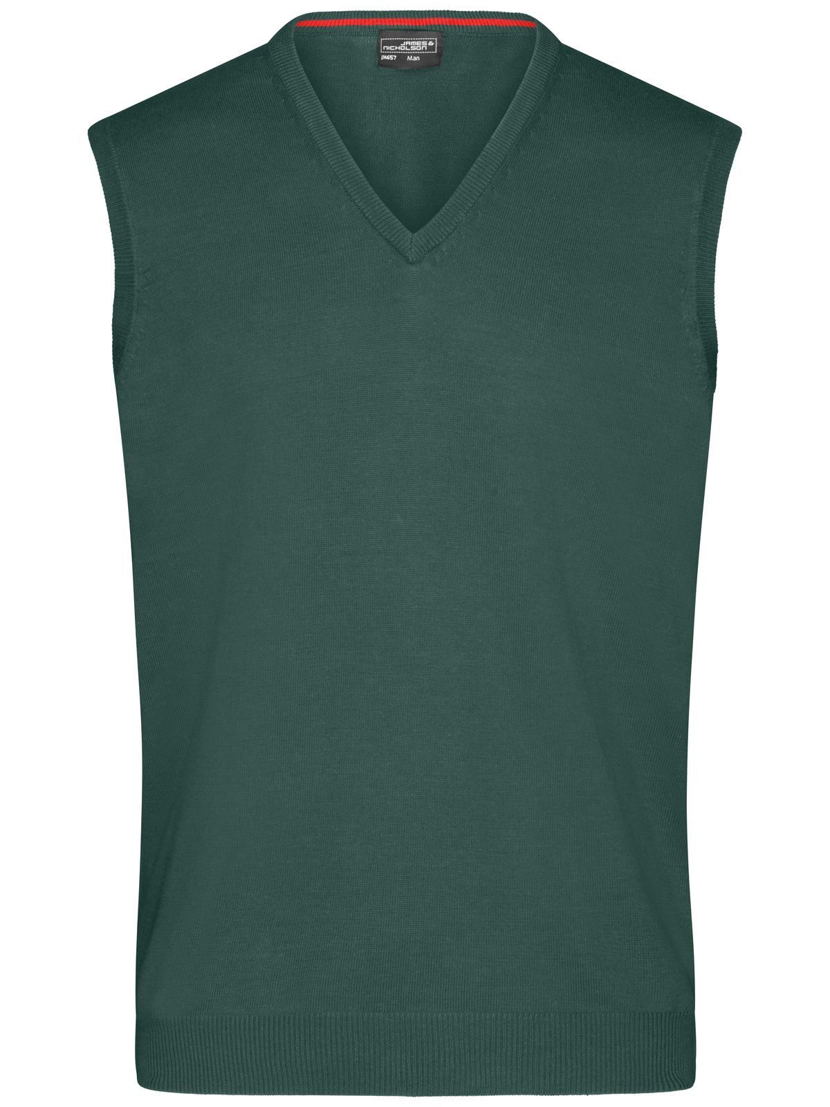 Herren-Pullover mit V-Ausschnitt - FO - FO – Waldgrün