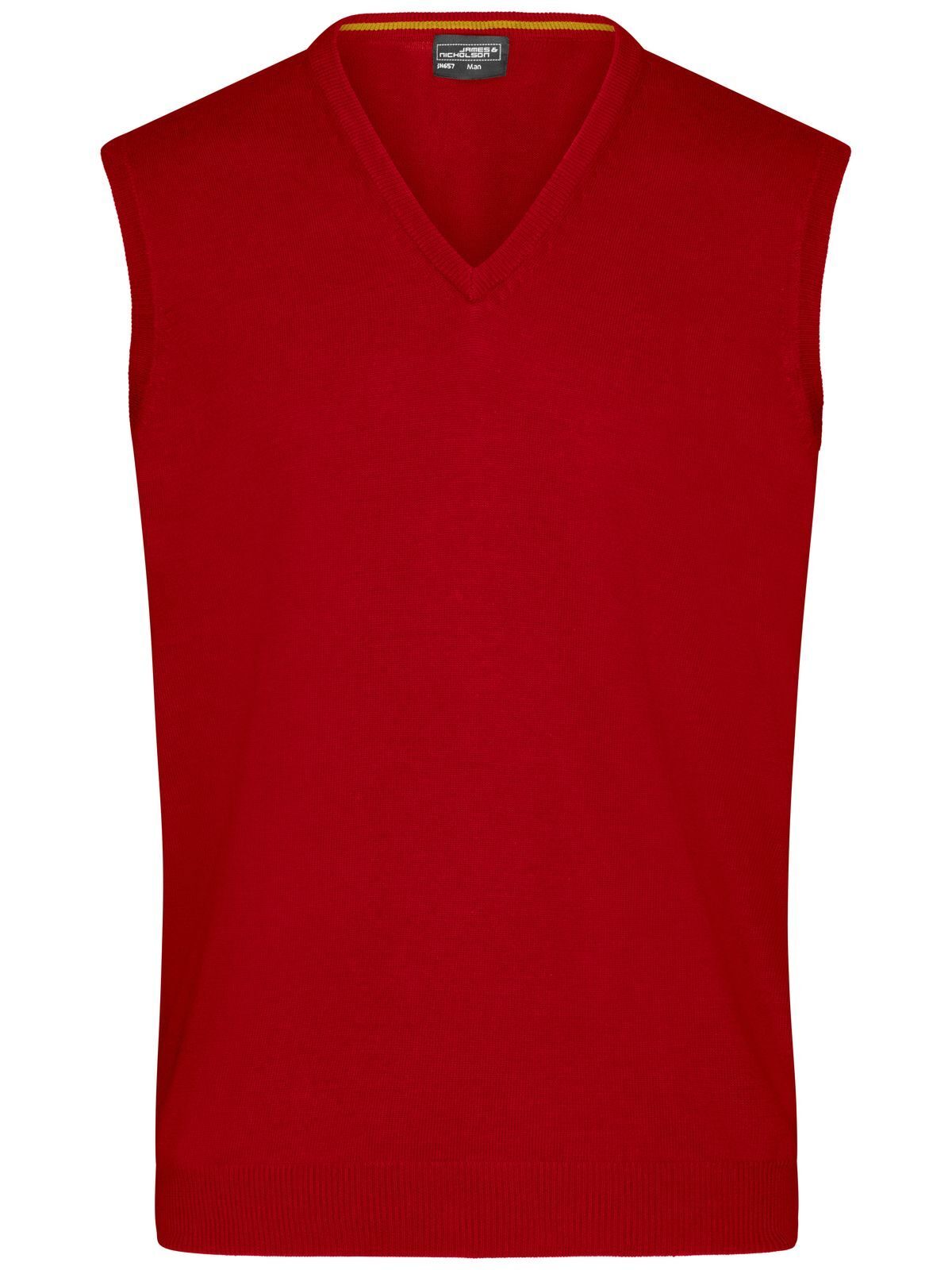 Herren-Pullover mit V-Ausschnitt - BONA - BORDEAUX-NATURAL