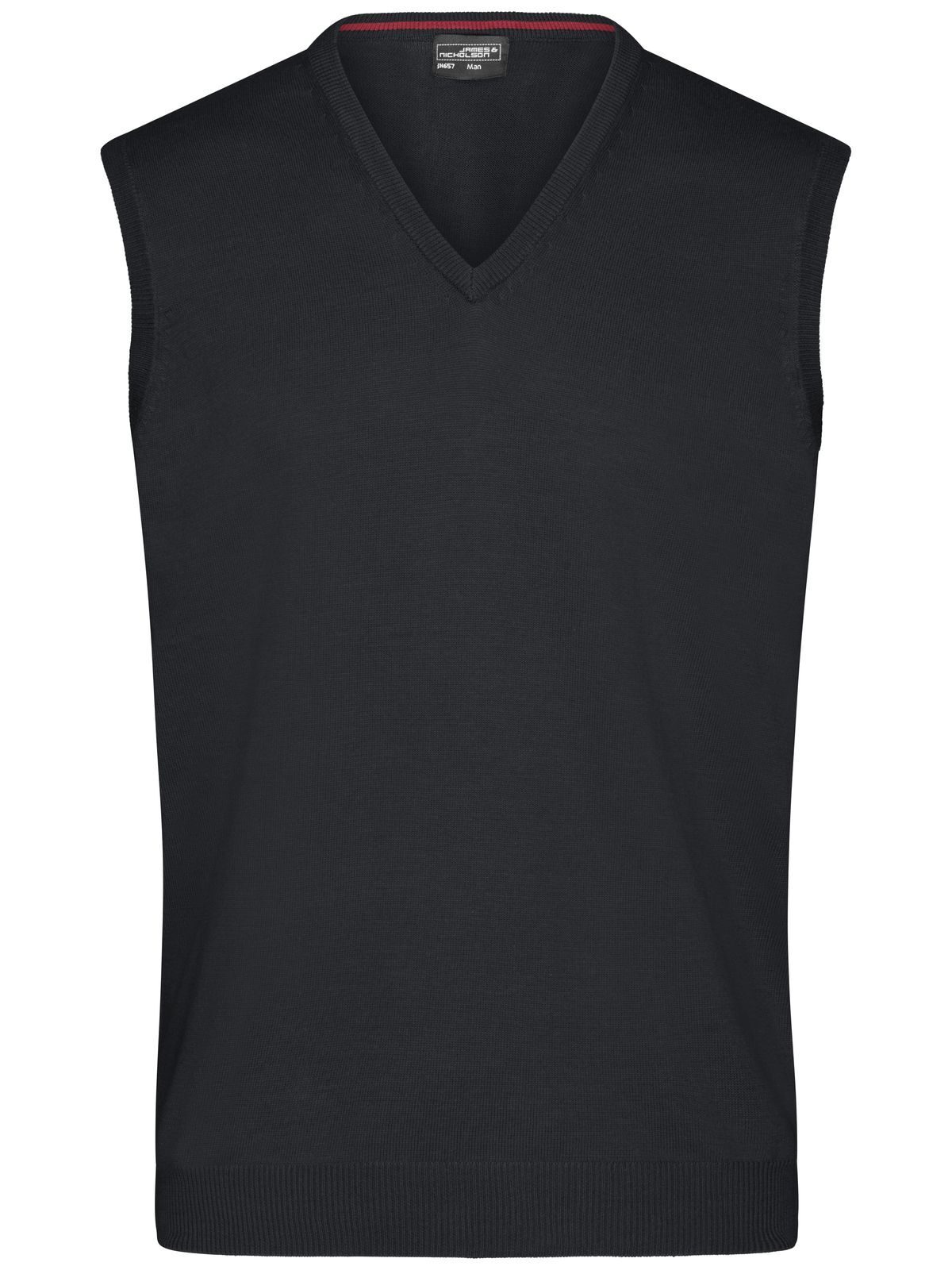 Herren-Pullover mit V-Ausschnitt - BL - BL – Schwarz