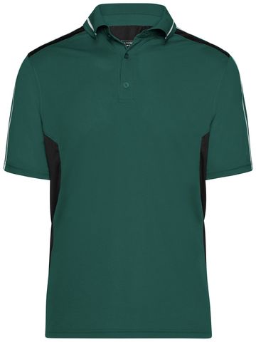 Handwerker-Polohemd - DGRBL - Dunkelgrün-Schwarz