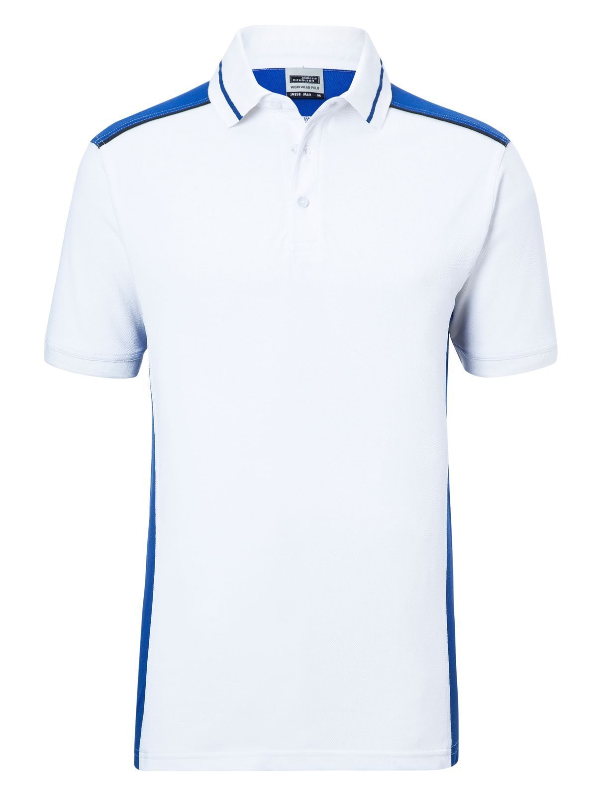 Polo-Shirt für Herren (Arbeitskleidung) - FARBE - - WHRY - WHITE-ROYAL