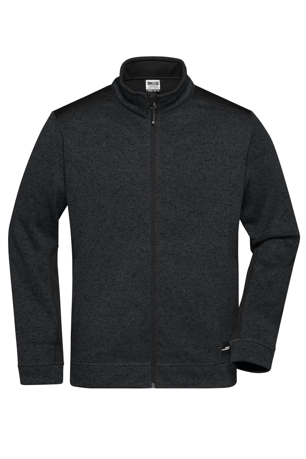 Strickfleecejacke für Herren – ROBUST – - BLBL - BLBL – Schwarz – Schwarz