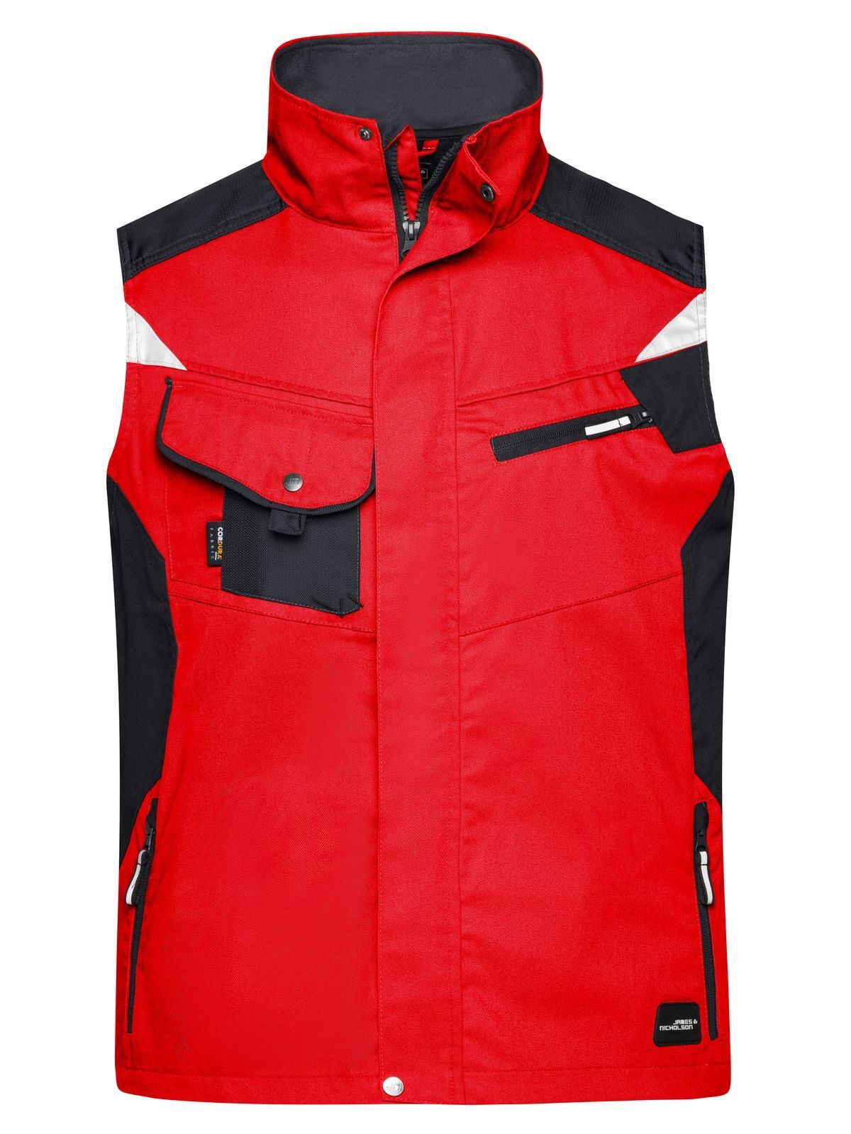 Arbeitsweste - ROBUST - - RDBL - ROT-SCHWARZ