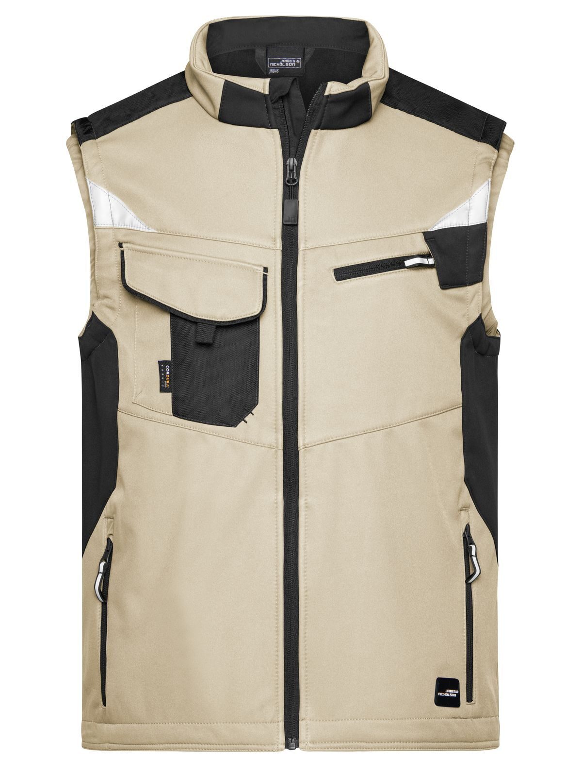 Arbeits-Softshellweste -ROBUST- - STBL - STONE-BLACK