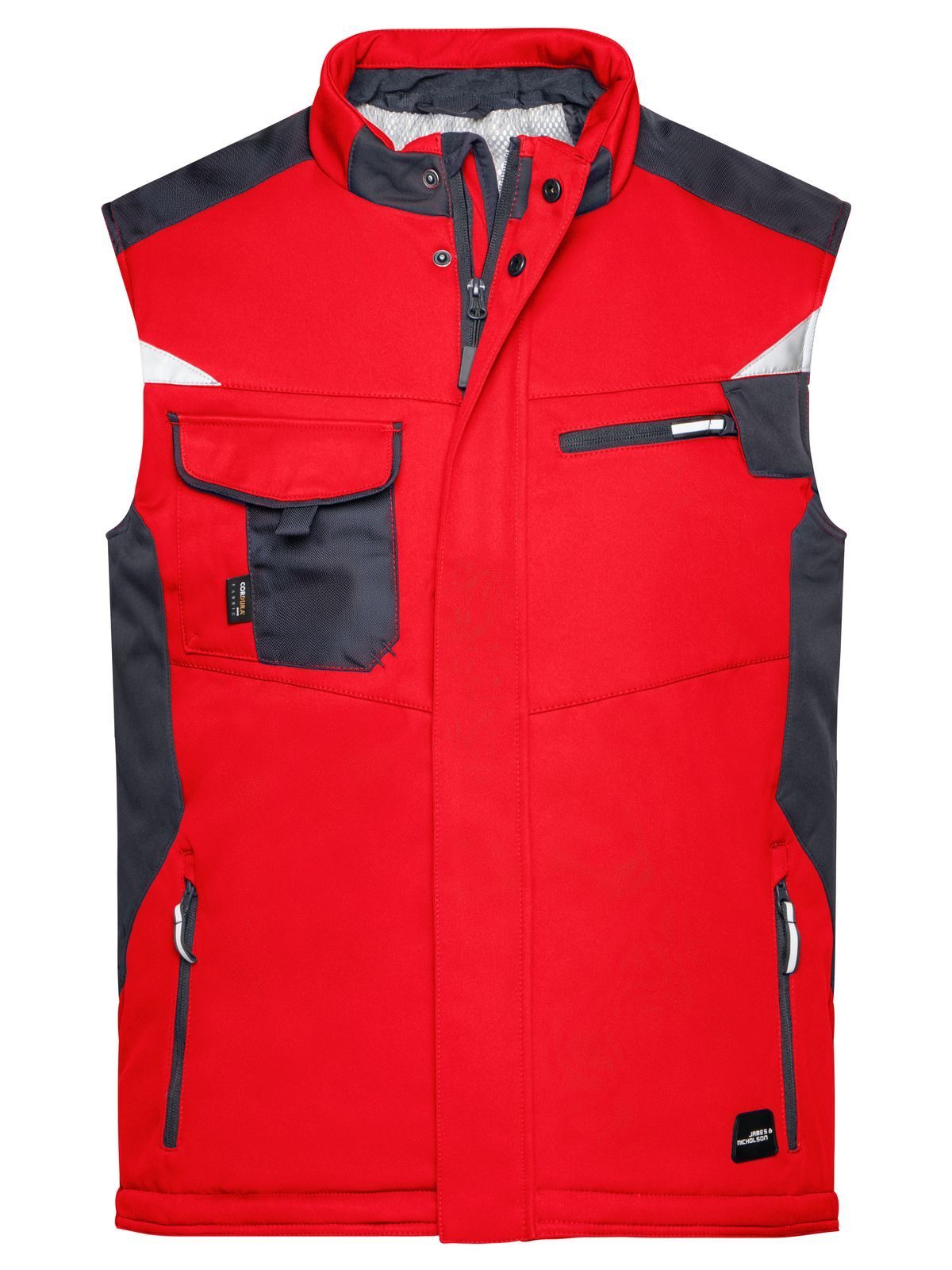 Craftsmen Softshell-Weste -ROBUST- - RDBL - ROT-SCHWARZ
