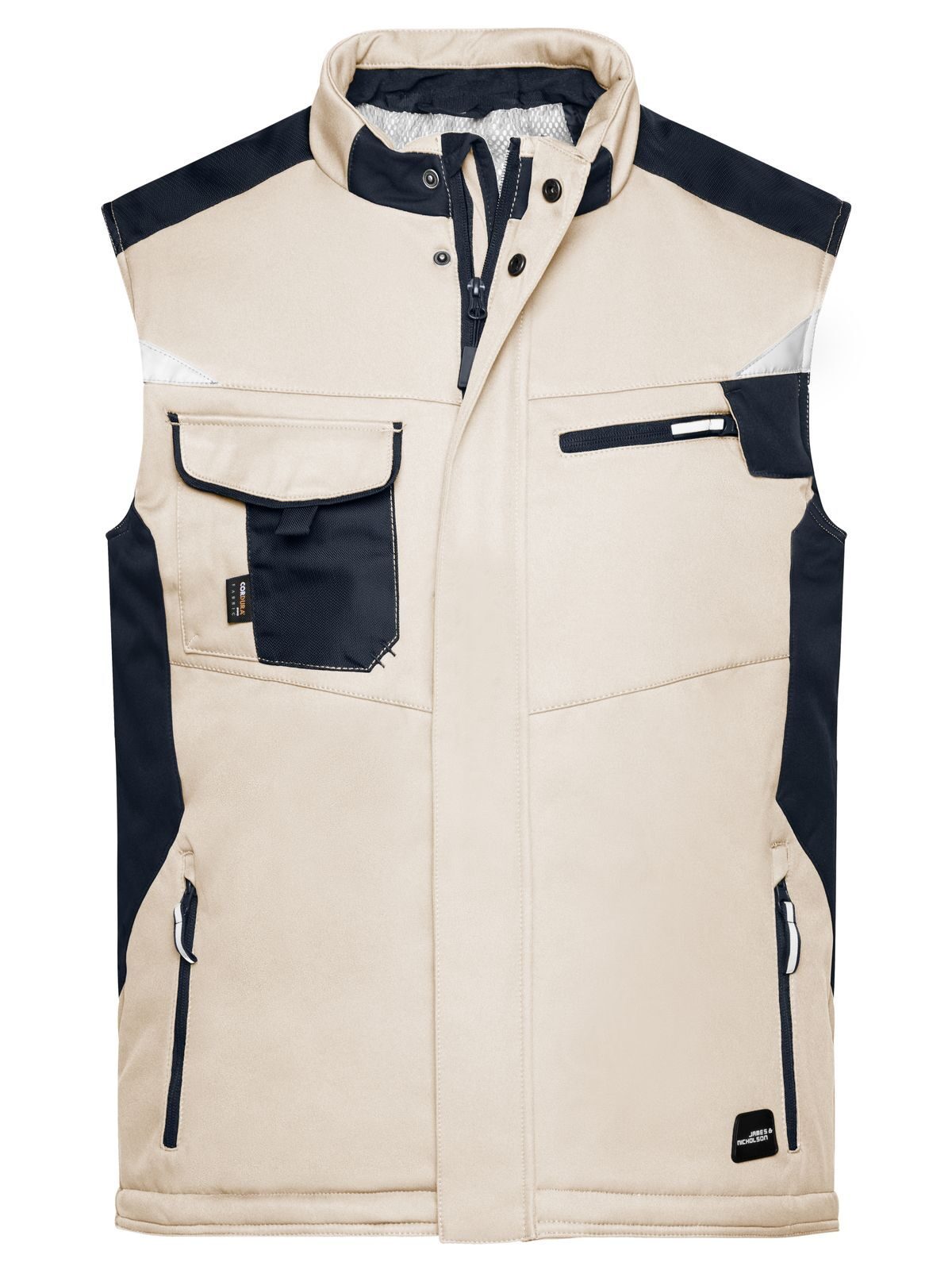 Craftsmen Softshell-Weste -ROBUST- - STBL - STONE-BLACK