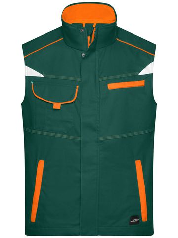 Arbeitsweste – Stufe 2 - DGROR - DUNKELGRÜN-ORANGE