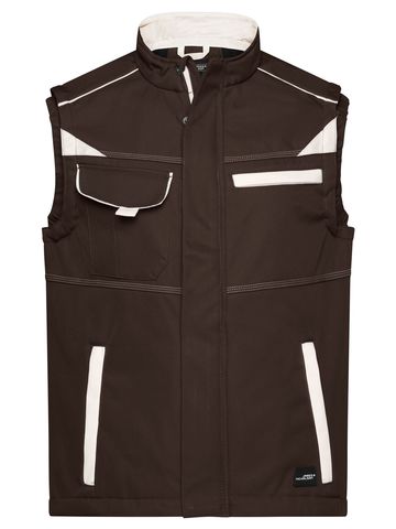Softshell-Arbeitsweste – Stufe 2 - BRSTO - BROWN-STONE