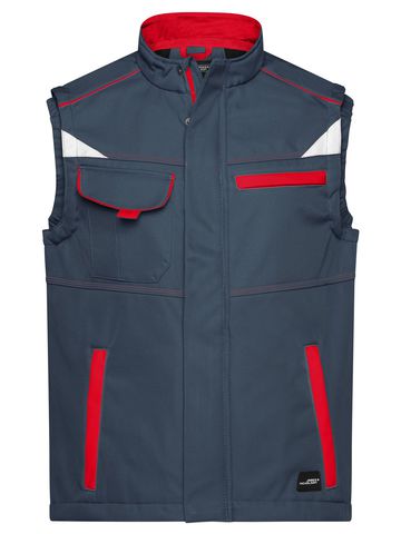 Softshell-Arbeitsweste – Stufe 2 - CBRD - CARBON RED