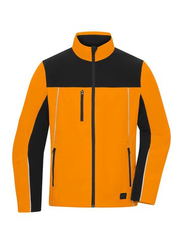 Signal-Arbeitsjacke - NORBL - NEON-ORANGE-SCHWARZ