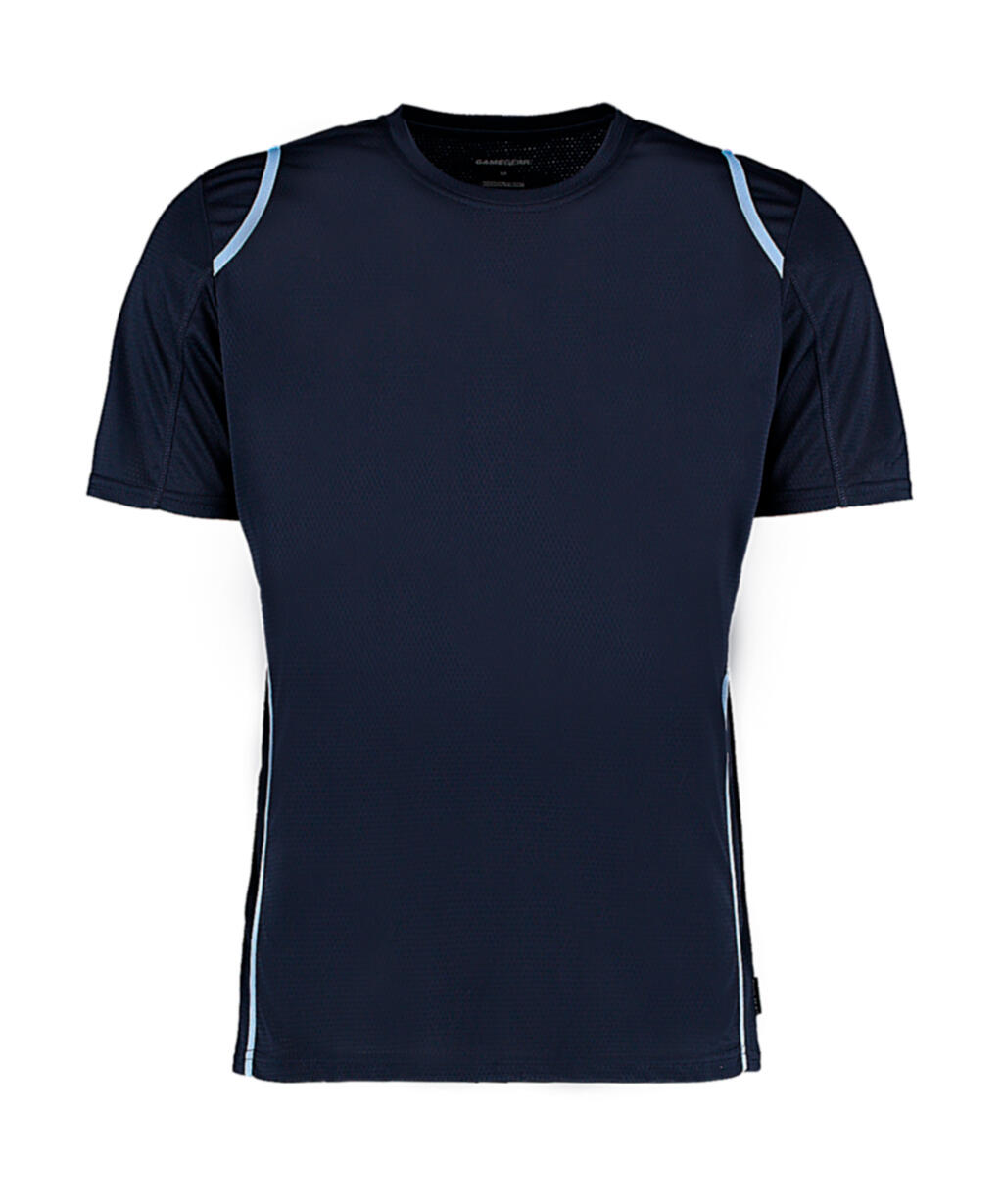 Cooltex® Contrast-T-Shirt in regulärer Passform - 241 - NAV-LBL – Marineblau/Hellblau