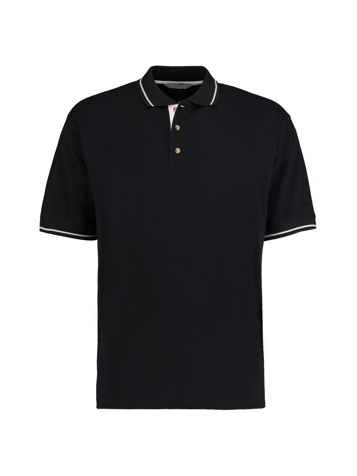 Klassisches St. Mellion Polo-Shirt - BCK-WHI – Schwarz/Weiß