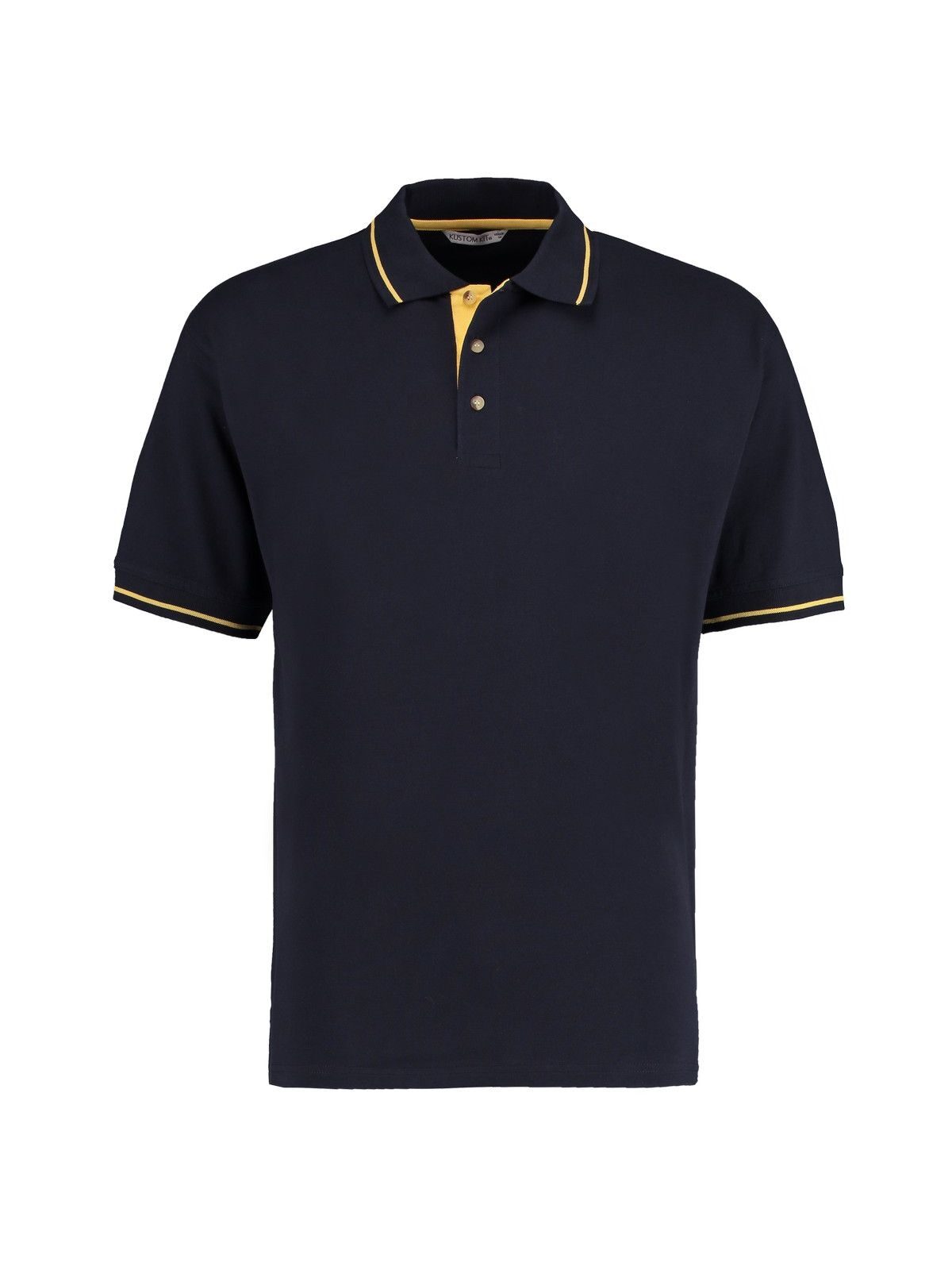 Klassisches St. Mellion Polo-Shirt - NAV-YEW – Marineblau/Gelb