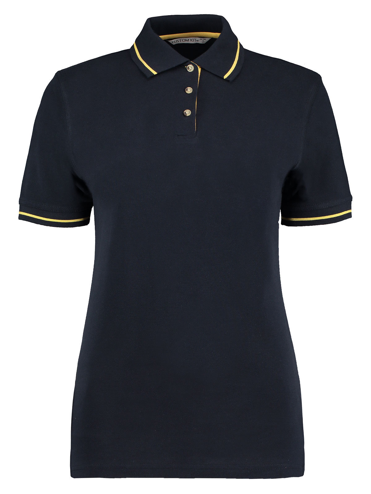 St. Mellion Polohemd für Damen in klassischer Passform - NAV-YEW – Marineblau/Gelb